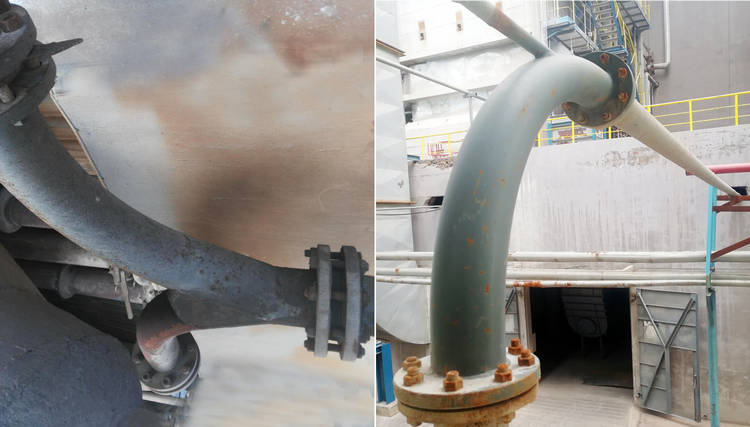 维多利亚老品牌vic牌耐磨陶瓷输灰管道的乐成案例