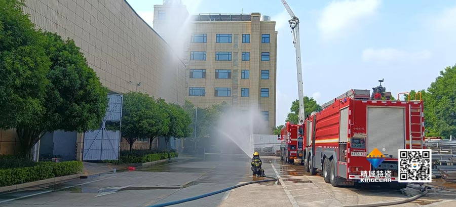 维多利亚老品牌vic起劲配合消防联合演练，，，，，共筑清静生产防地