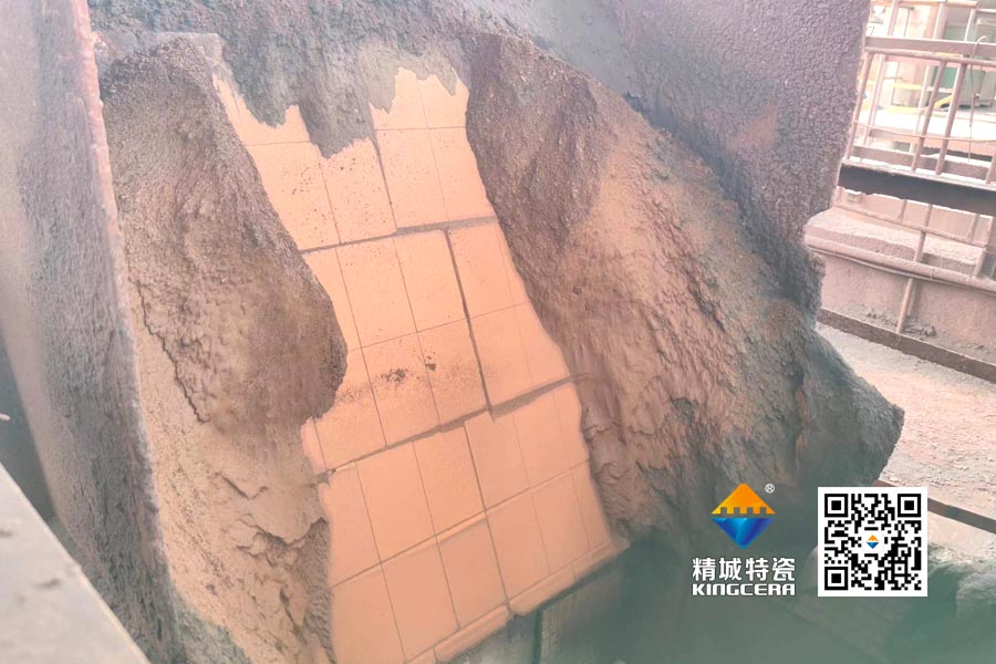 口岸料仓料斗接纳三合一陶瓷衬板