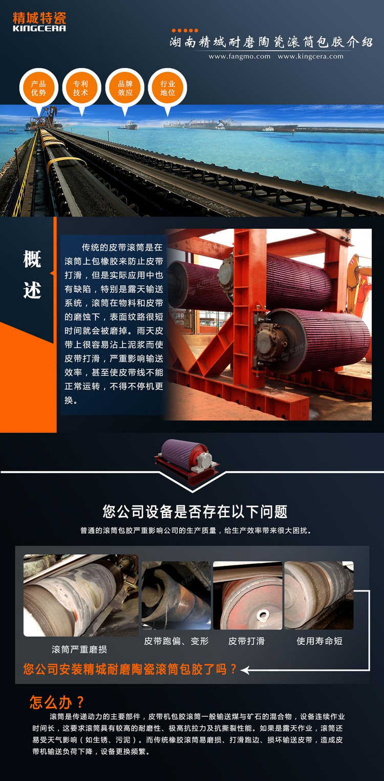 维多利亚老品牌vic特瓷陶瓷滚筒包胶与工艺流程