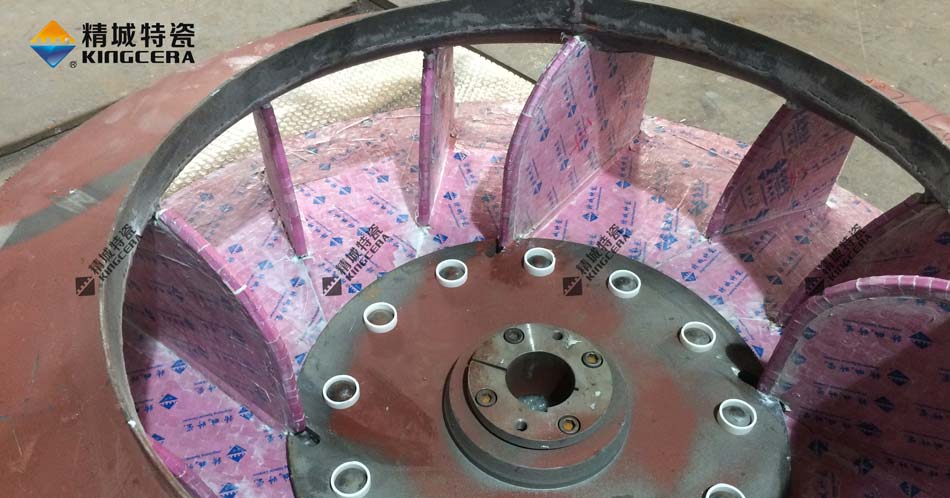 湖南维多利亚老品牌vic耐磨陶瓷风机叶轮-陶瓷风机叶片-陶瓷风机